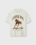 Eternal King Vintage White Oversized Tee | Salm House®