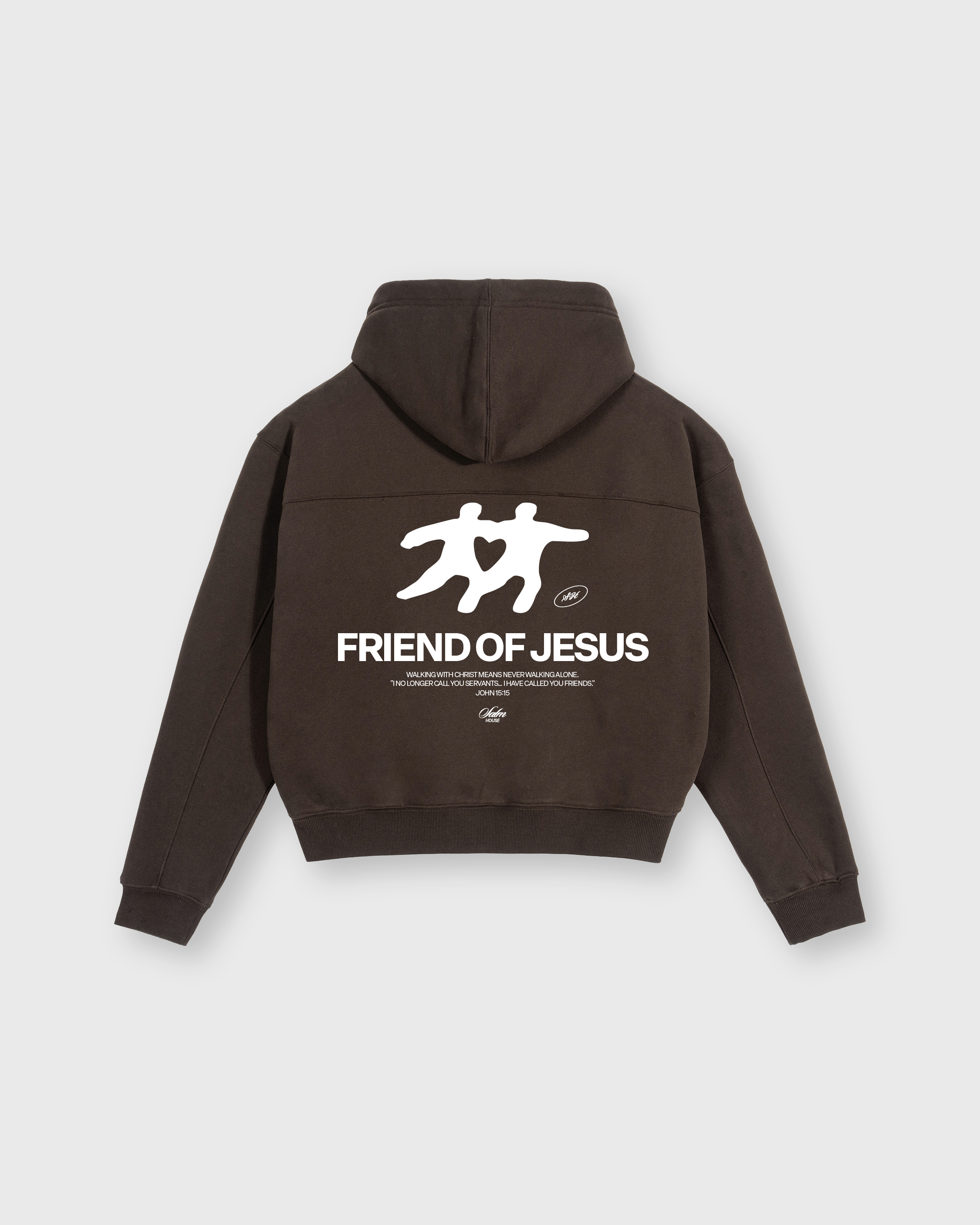 Friend of Jesus Zip-Up Boxy Hoodie | Salm House®