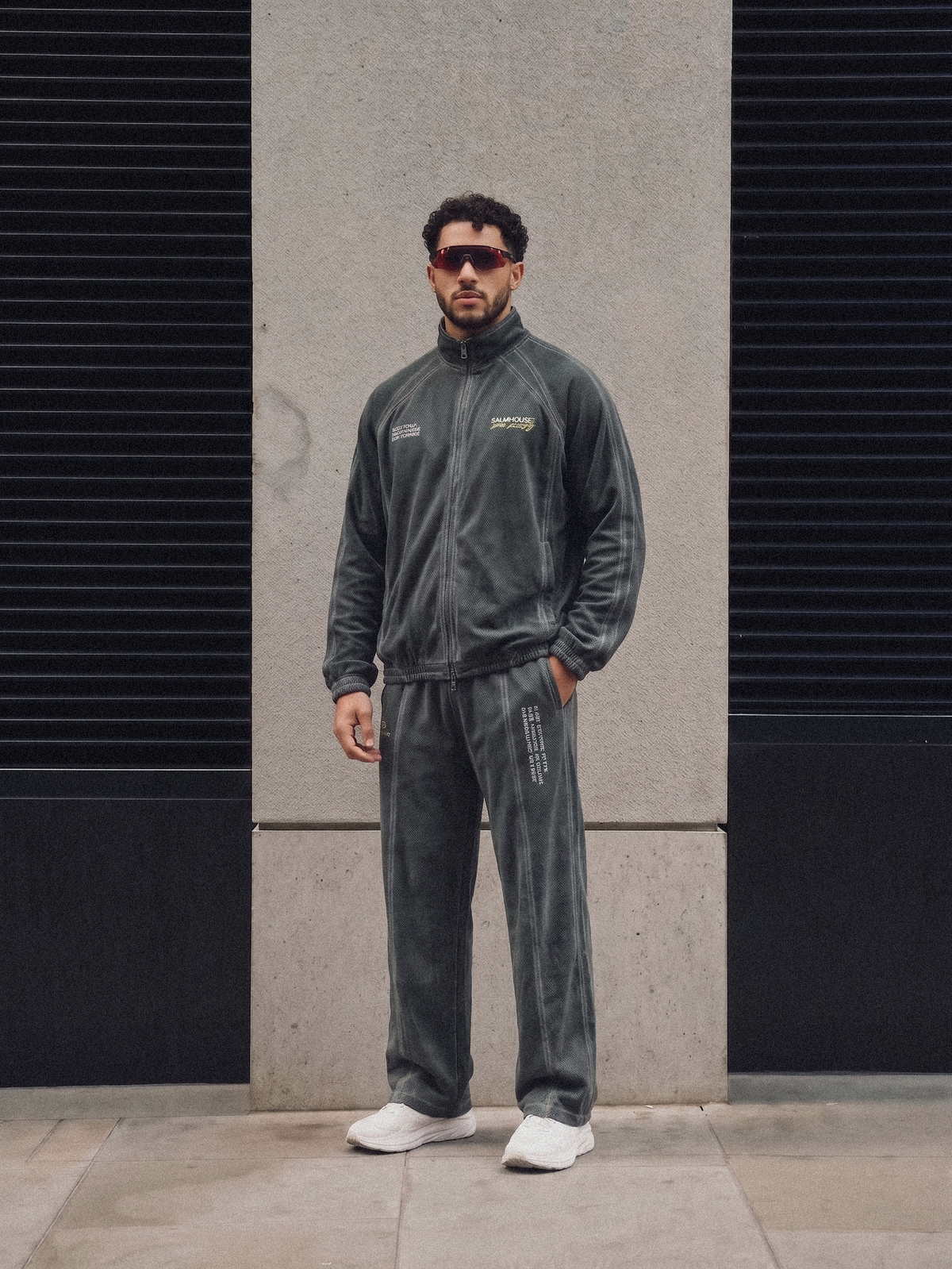 Spirit Soul Body Vintage Wash Wide Leg Mesh Sweatpants | Salm House®