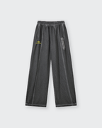 Spirit Soul Body Vintage Wash Wide Leg Mesh Sweatpants | Salm House®
