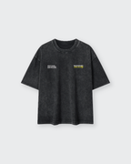 Spirit Soul Body Black Mineral Wash Boxy Cotton T-Shirt | Salm House®