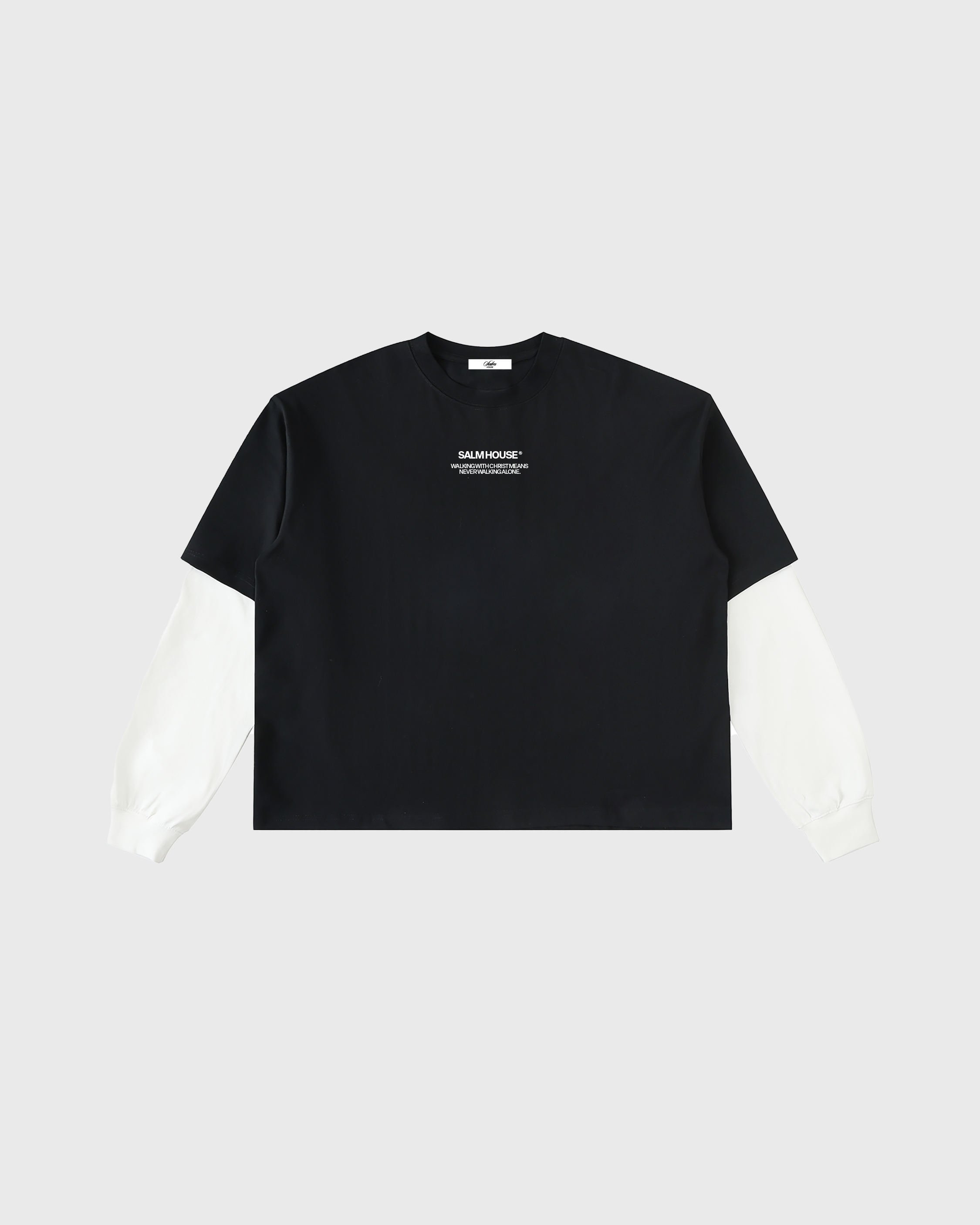 Friend of Jesus Layered Contrast Sleeve Tee | Salm House®