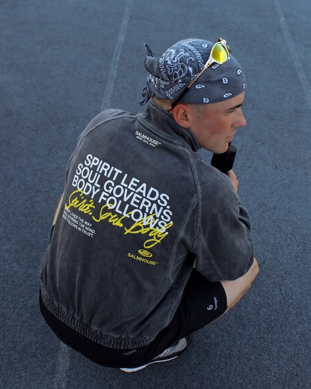 Spirit Soul Body Vintage Wash Full Zip Mesh Jacket | Salm House®