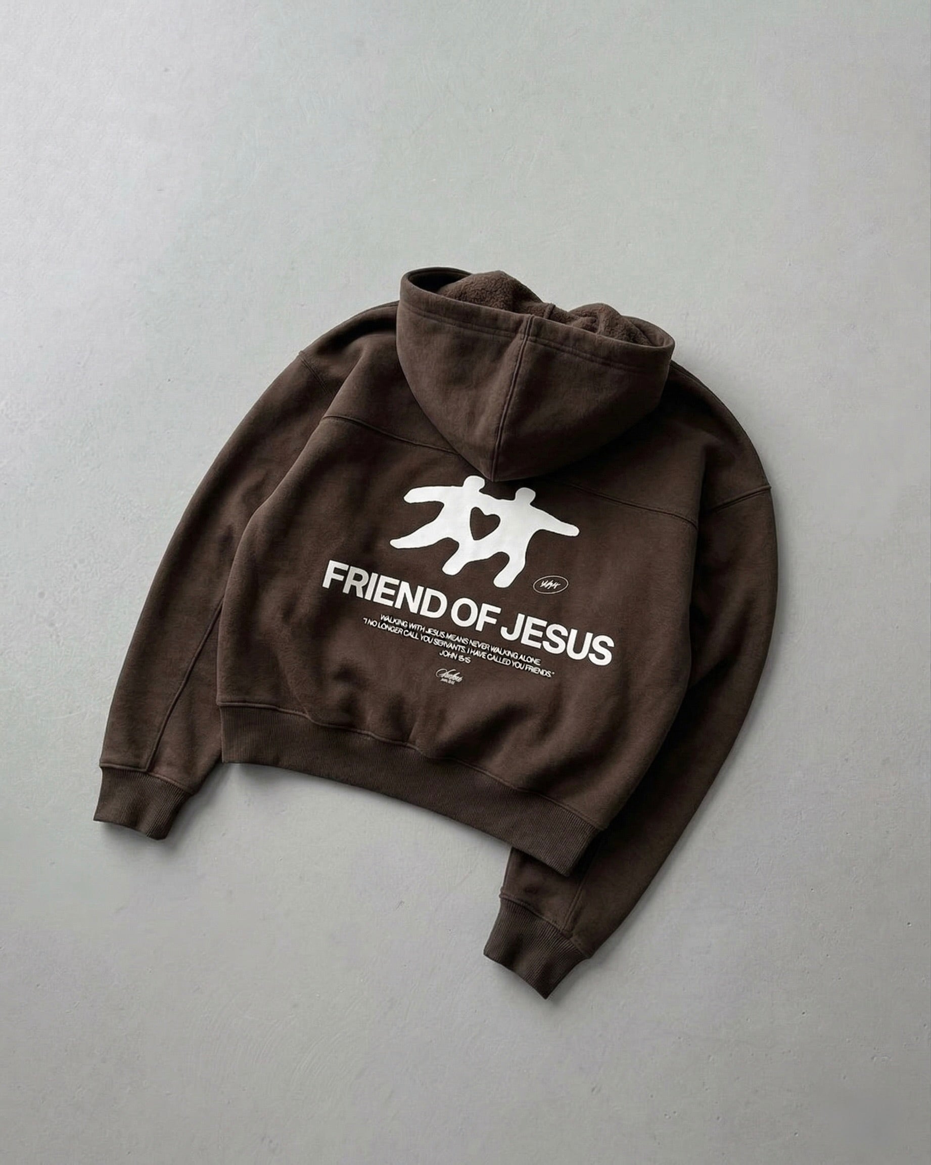 Friend of Jesus Zip-Up Boxy Hoodie | Salm House®