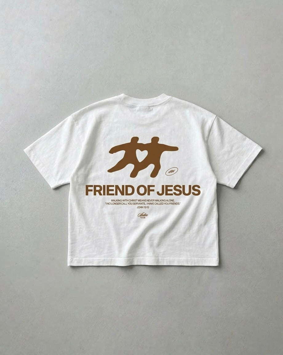 Friend of Jesus Vintage Washed Boxy Tee | Salm House®