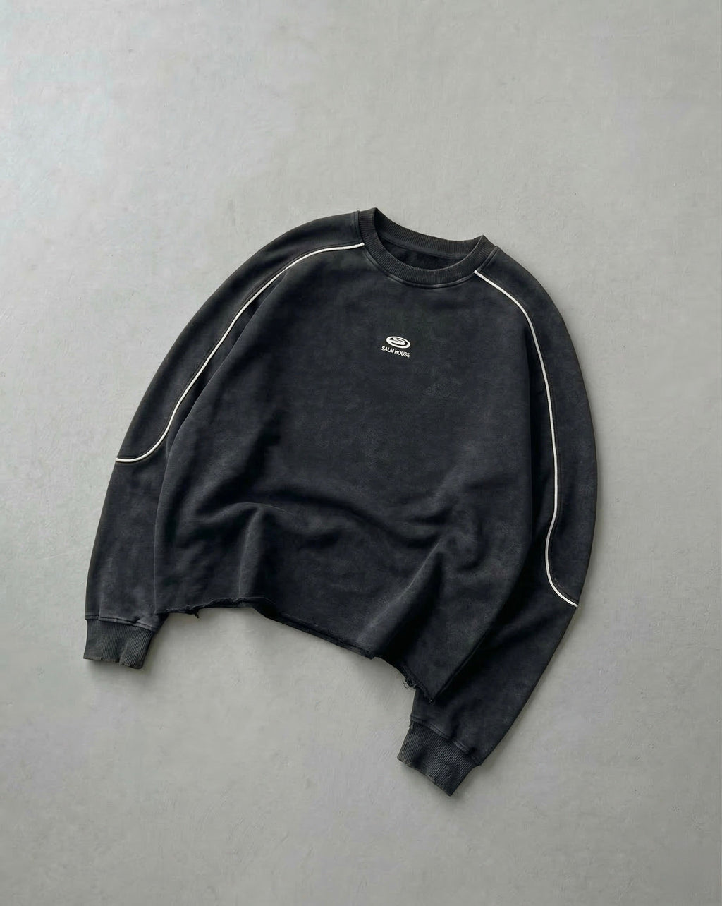 The World Needs Jesus Washed Raw Hem Sweatshirt | Salm House®