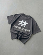 Friend of Jesus Vintage Washed Boxy Tee | Salm House®
