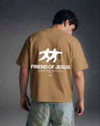 Friend of Jesus Vintage Washed Boxy Tee | Salm House®
