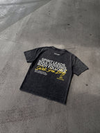 Spirit Soul Body Black Mineral Wash Boxy Cotton T-Shirt | Salm House®