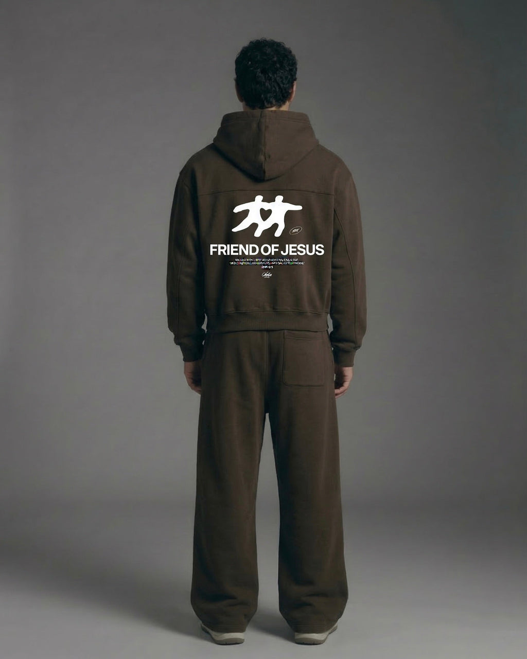 Friend of Jesus Zip-Up Boxy Hoodie | Salm House®