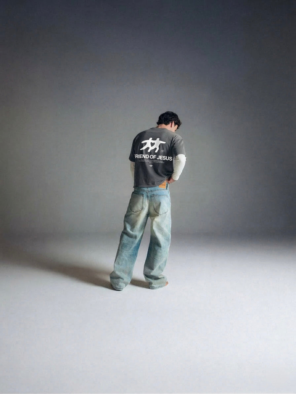 Friend of Jesus Vintage Washed Boxy Tee | Salm House®