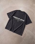 Friend of Jesus Premium Black Vintage Oversized Tee | Salm House®
