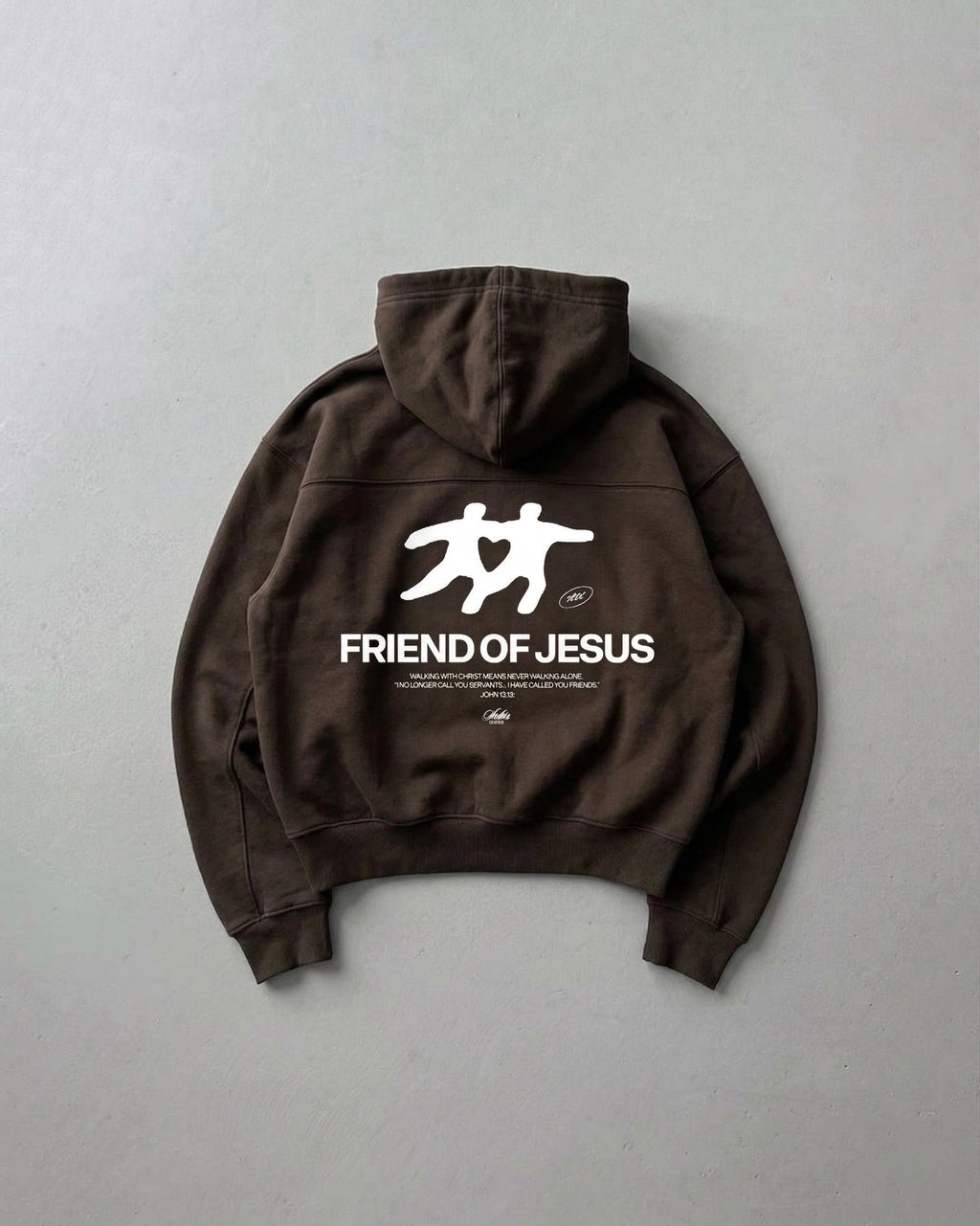 Friend of Jesus Zip-Up Boxy Hoodie | Salm House®