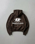Friend of Jesus Zip-Up Boxy Hoodie | Salm House®