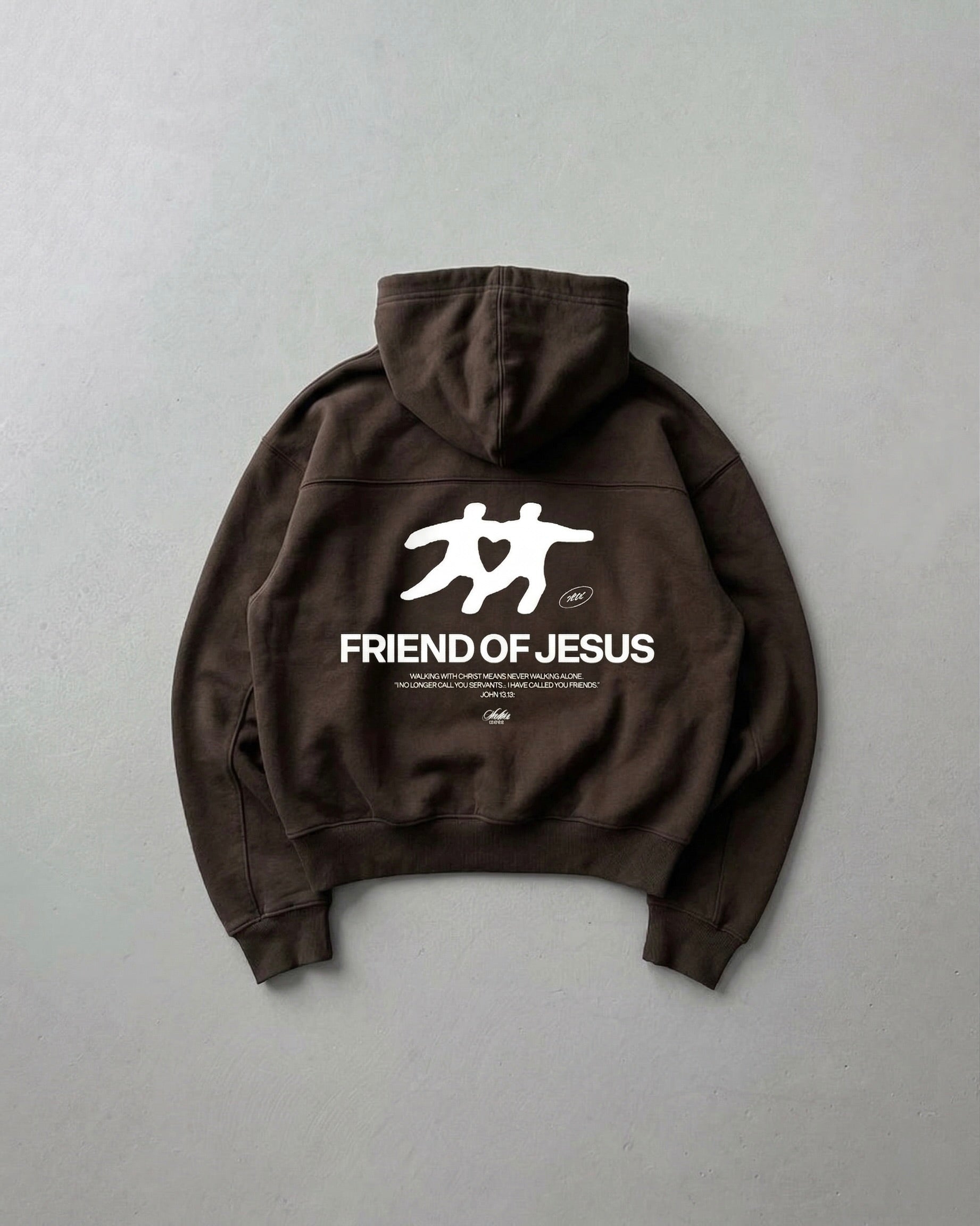 Friend of Jesus Zip-Up Boxy Hoodie | Salm House®