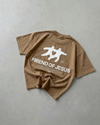 Friend of Jesus Vintage Washed Boxy Tee | Salm House®