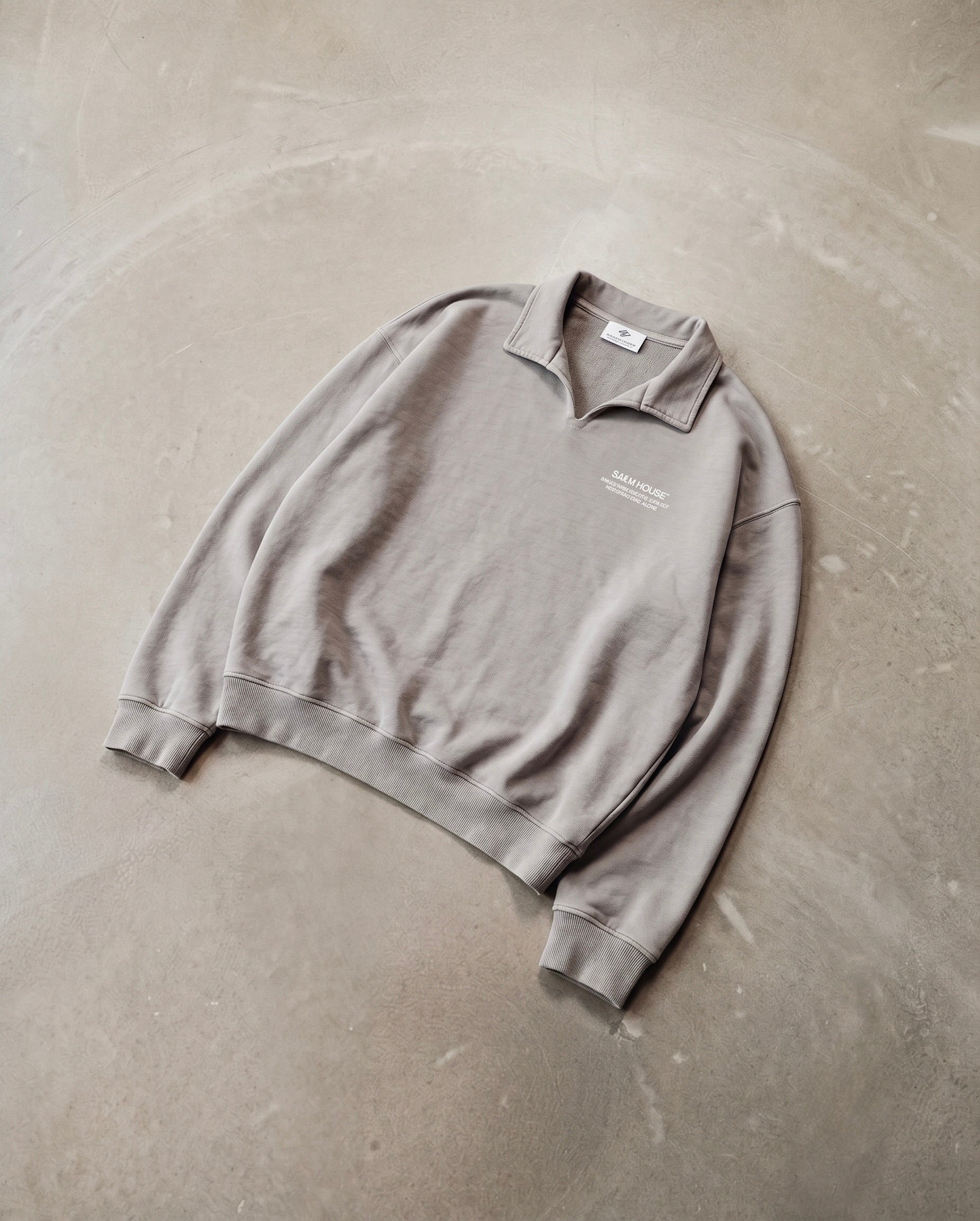 Friend of Jesus Gray Vintage Polo Sweatshirt | Salm House®