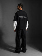 Friend of Jesus Layered Contrast Sleeve Tee | Salm House®