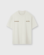 Salm House Rules Beige Vintage Washed Oversized Tee | Salm House®