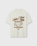 Salm House Rules Beige Vintage Washed Oversized Tee | Salm House®